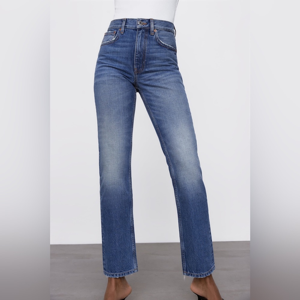 ZARA SIGNATURE DENIM ZW THE TRUTH SLIM JEANS - Picture 8 of 13